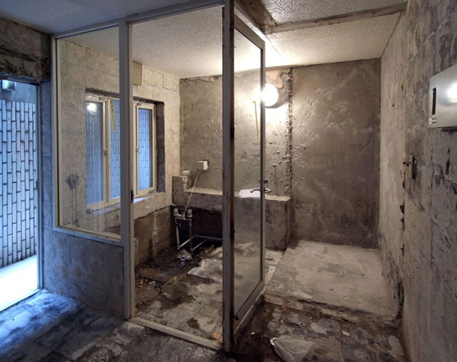 地階浴室 解体状況